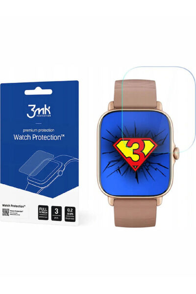 3MK Προστατευτικό Οθόνης Arc 3 Pack για το Amazfit GTS 3, 3 τεμάχια