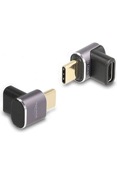 DELOCK Μετατροπέας USB-C αρσενικό σε USB-C θηλυκό Γκρι 1 τεμάχιο 60059