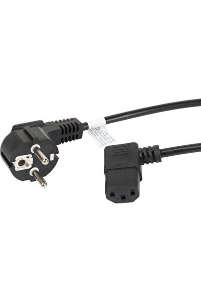 Lanberg Καλώδιο IEC C13 - Schuko 2μ Μαύρο (CA-C13C-12CC-0018-BK)