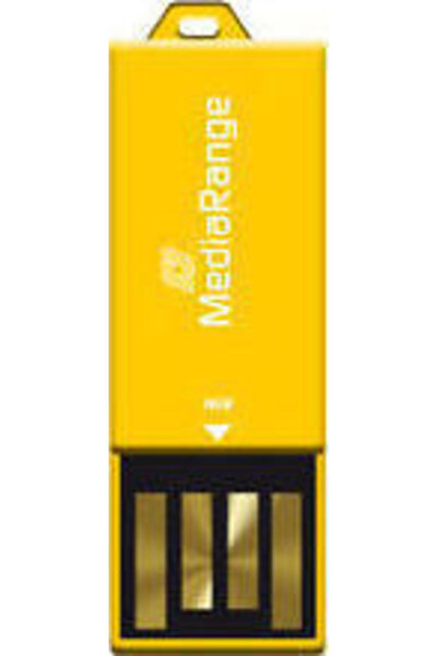 MediaRange 16GB USB 2.0 Στικάκι Κίτρινο
