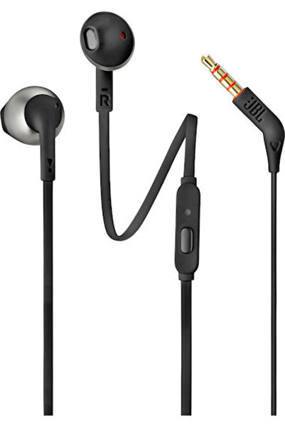 JBL Ακουστικά ψείρες Tune 205 Handsfree με βύσμα 3.5mm Μαύρο