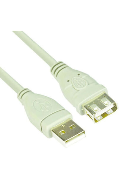 VCOM Καλώδιο Cu202-3m USB A αρσενικό σε USB A θηλυκό 3μ Λευκό