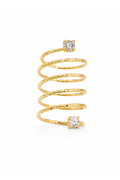 Vi store Çelik Gold Sarmal(Hande Erçel) Yüzük