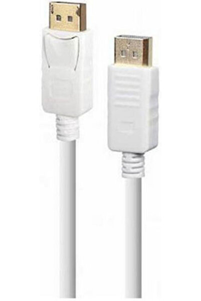 Cablexpert Καλώδιο DisplayPort αρσενικό - DisplayPort αρσενικό 1.8μ Λευκό (CC...