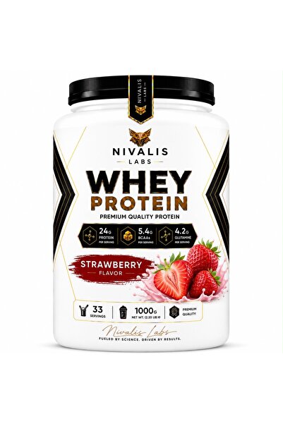 NIVALIS LABS Whey Protein Çilek Aromalı 1000g 33 Servis