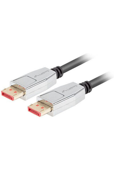 Lanberg Καλώδιο DisplayPort αρσενικό - DisplayPort αρσενικό 1.8μ Γκρι (CA-DPD...