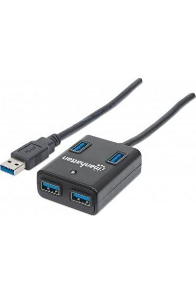 MANHATTAN IUSB3-HUB4-BK Διανομέας USB 3.0 με 4 θύρες με σύνδεση USB-A Κωδικός...