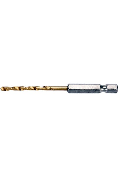 yato Hex Drill Bit for Steel YT-44754, Steel/Titanium, Gold, 3.0 mm