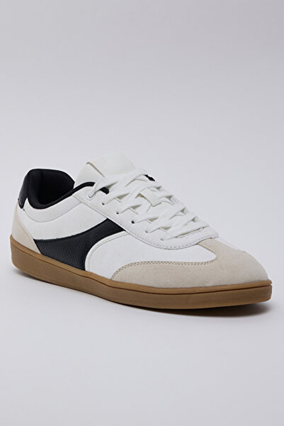 R&B Color Block Lace-Up Sneakers
