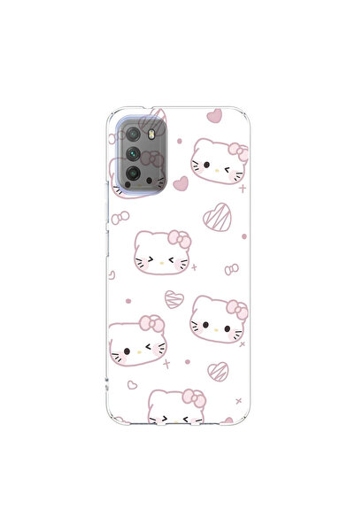 PPKin Poco M3 Uyumlu Hello Kitty Tasarımlı Şeffaf Kılıf