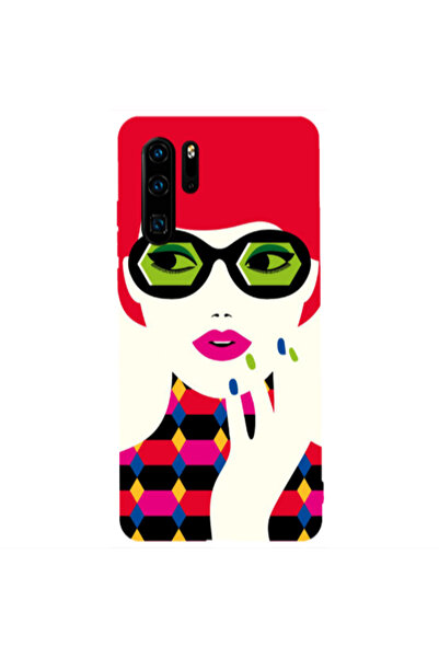 Other Huawei P30 Pro Red hair girl Transparent Silicone TPU Θήκη