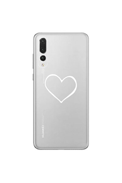 Other Huawei P20 Pro White heart Transparent Silicone TPU Θήκη