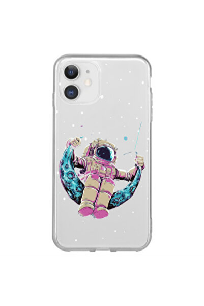 Other Apple iPhone 12 Mini Astronaut swinging on the moon Transparent Silicon...
