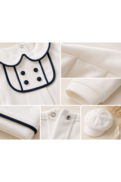 babyist Babynova Royal Heritage Premium Newborn Hospital Discharge Set 100% Cotton Set of 3