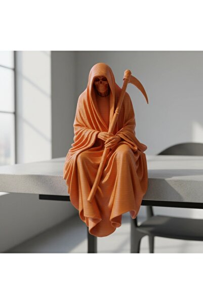 OEM 3D Printed Grim Reaper Decorative Figurine for Shelf or Desk 10cm
