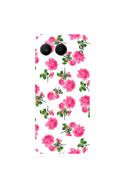 Other Oneplus Nord 4 Roses White Transparent Silicone TPU Θήκη