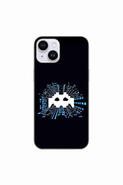 OEM Husa compatibila cu Apple iPhone 14 Silicon Gel Tpu Model Sky Invaders