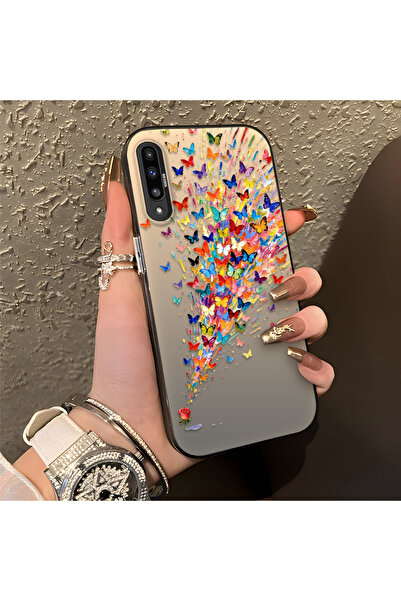 SLIMFELT Samsung Galaxy A50/A50S/A30S Uyumlu Kelebek Kılıf Sert Silikon Kırıl...