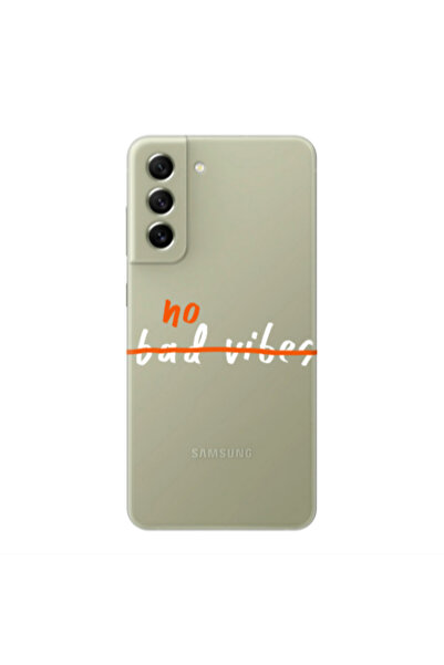 Other Samsung S21 No bad vibes 2 Transparent Silicone TPU Θήκη