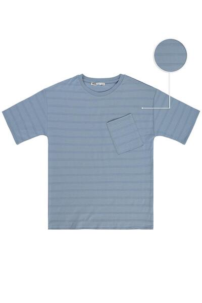 Civil Boys Tricou de bază cu buzunar frontal pentru copii de 10-13 ani - Alba...