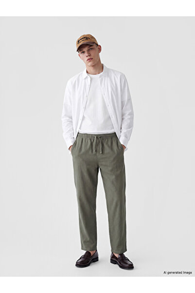 LC Waikiki Nevavm Relax Fit Textured Men's Trousers with Difference