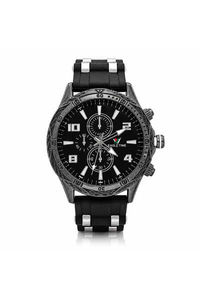 Watch EagleTime men's watch with silver inserts and modern style ET05