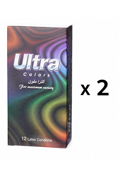 ULTRA COLORS CONDOMS 12PK (pack of 2)