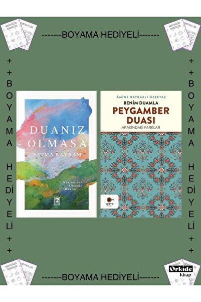 Timaş Yayınları Boyamalı - Duanız Olmasa , Benim Duamla Peygamber Duası Arası...