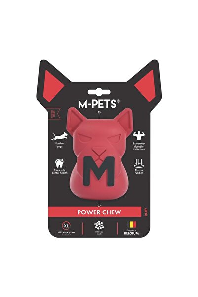 M-PETS Power Chew Rubber Dog Treat Toy Ruby (XL)
