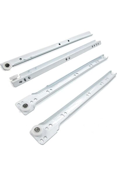 Duravel 20 Inch Cabinet Rails Drawer Track Slides for Computer Tables and Clo...