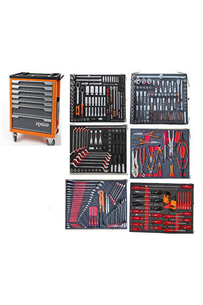 Rico 7 Drawer Full Set Tool Cart New Model 400 Pieces Full Set