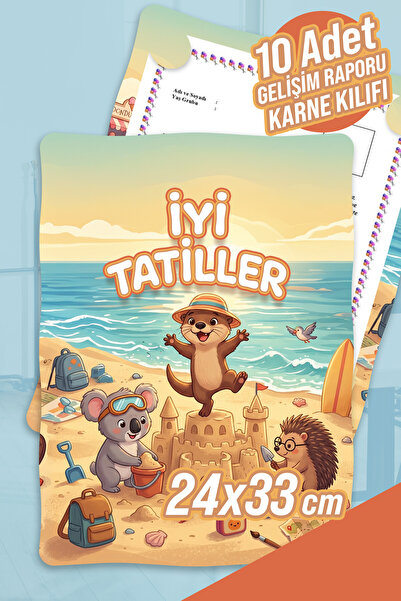 colortouch Letnji raspust sa dabra A4 omot za izveštaj o razvoju učenika (kut...