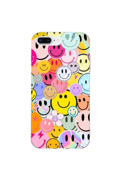 Other Apple iPhone 7 Plus Smiley Stickers Transparent Silicone TPU Θήκη