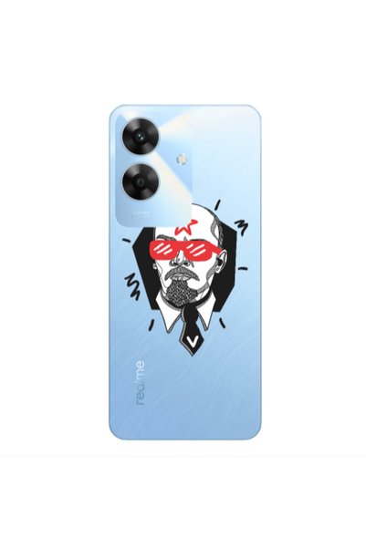 Other Realme Note 60 Stars and glasses Transparent Silicone TPU Θήκη