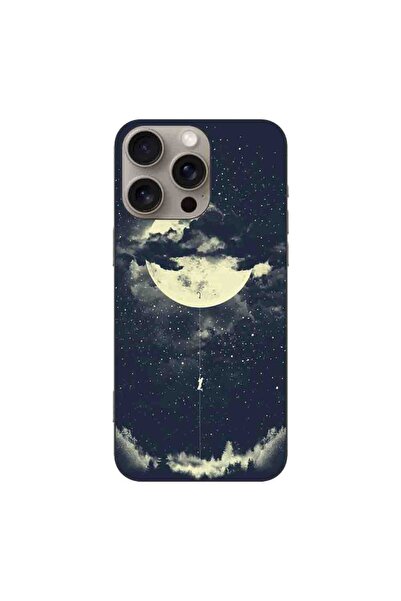 OEM Husa compatibila cu Apple iPhone 16 Pro Max Silicon Gel Tpu Model Moon Cl...