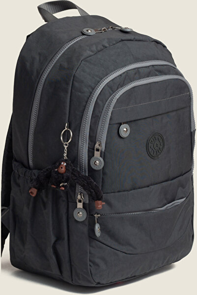 MİECZ BAGS Krınkil Kumaşlı Modern Ergonomik Çok Bölmeli Maymun Anahtarlıklı G...