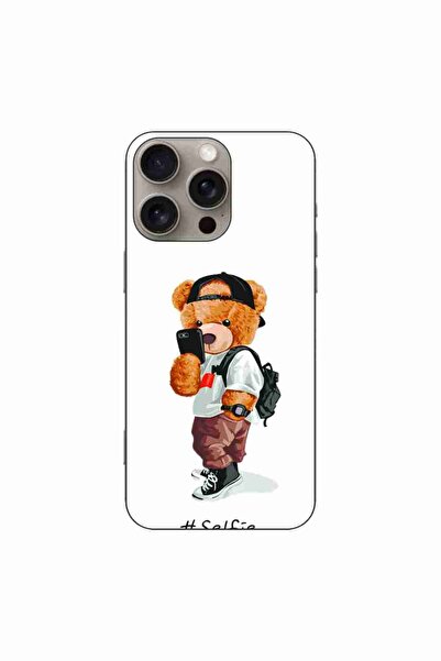 OEM Husa compatibila cu Apple iPhone 16 Pro Max Silicon Gel Tpu Model Bear Te...