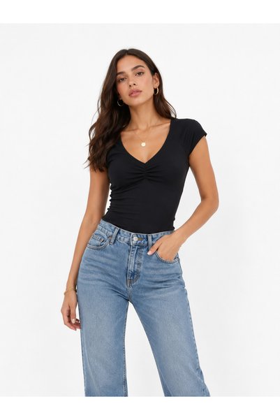 RAFF MAĞAZA Shirred Collar Blouse