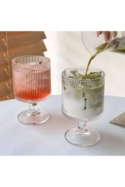 P H Panayır Home 6 Pieces Cocktail Glass Set, Glass Coffee and Water Cups, Ma...