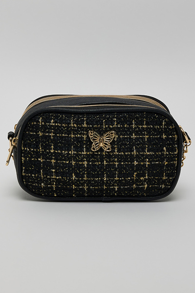 R&B Tweed Crossbody Bag