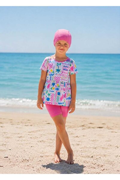Lyrax Kız Çocuk Desenli Bikini