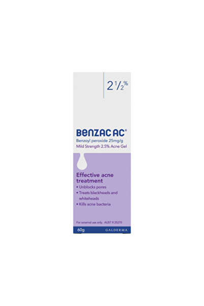 Benzac AC ACNE GEL 2.5 60GM