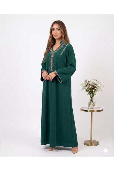 sea gulf Women's Embroidered Crystal Jalabiya