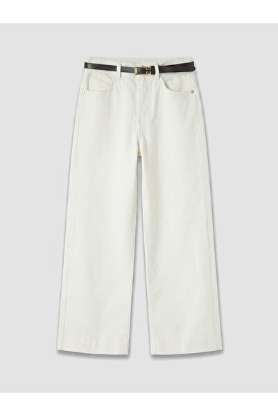 LC Waikiki Esvab • Modern & Distinctive Women's Wide-Leg Jeans with Belted Waist