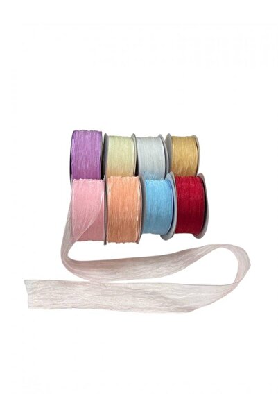 OEM Crepe Organza Ribbon 4cm-18.2meters Salmon