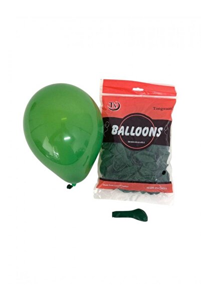OEM Matte Latex Balloons 100/ Top Bottom Set 5" Green