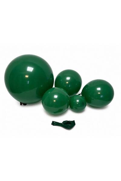 OEM Matt Balloons TX 27 Fir Green 12"-100/ Top Bottom Set