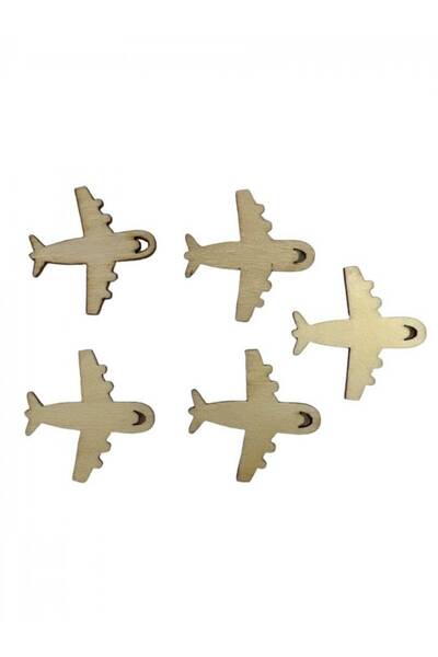 OEM Ornamente Din Lemn Natur De Lipit Avion 50/Set