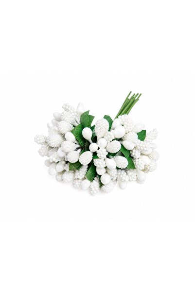 OEM Artificial Stamens 144/ Top Bottom Set White