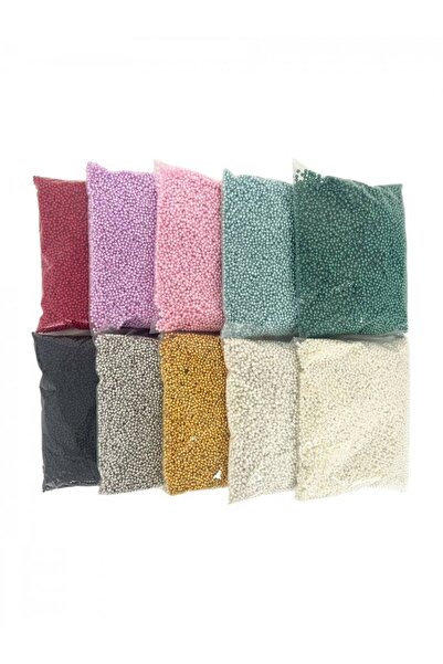 OEM Margele Plastic Perle 4mm 500 Gr Alb
